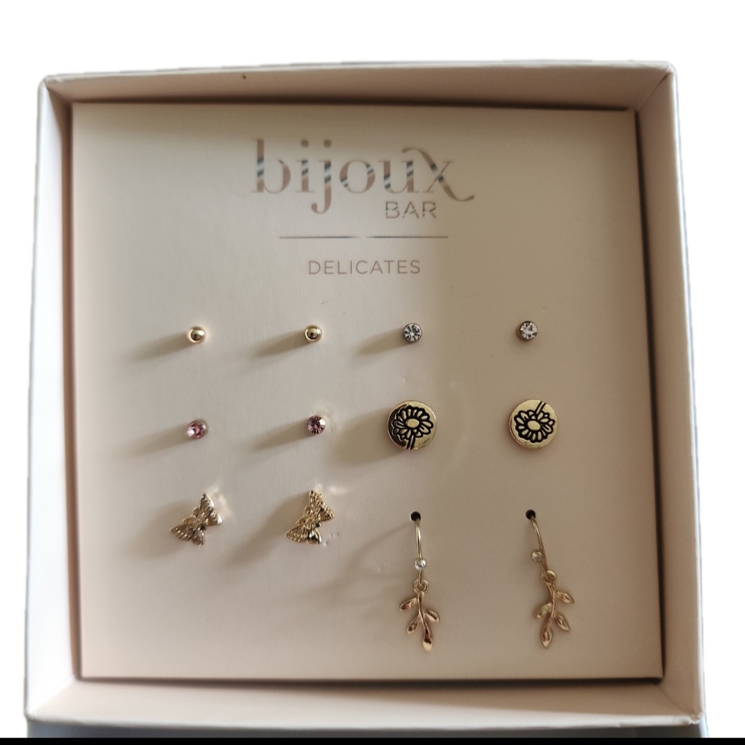 Gold And Silver Earring Set